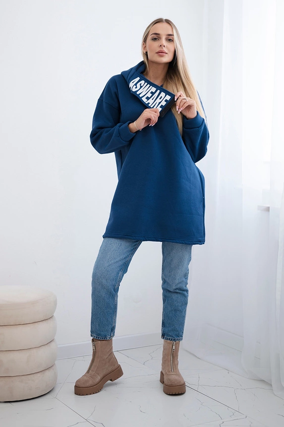 Isoliertes Kapuzensweatshirt Denim