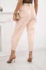 Summer Punto trousers with leg closure apricot