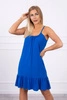 Dress with thin straps mauve-blue