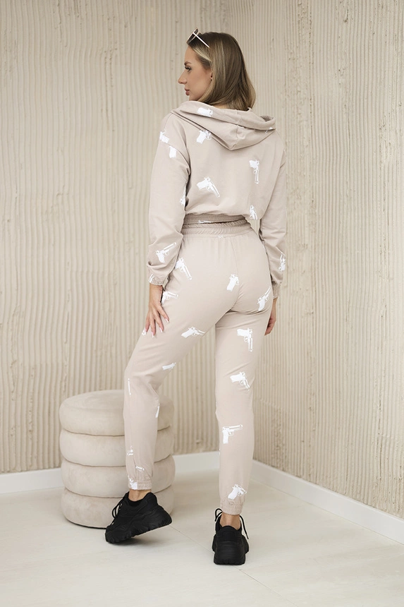 Pistolendruck-Set beige