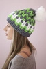 Women's cap Laila K283 graphite+green neon