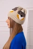 Women's cap Ofelia K349 beige