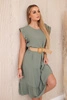 Rüschenkleid helles Khaki