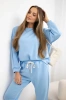 Set butterweicher Stoff Sweatshirt + Hose blau