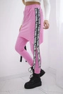 Pants/Suit with selfie lettering light pink