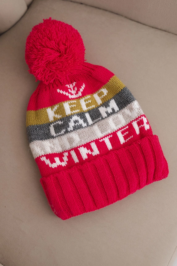 Cap with fleece Marta K231 ecru