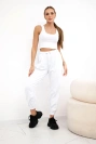 Weißes Top+Hose-Set