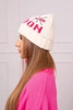 Women's cap London K385 ecru