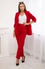 Elegant set of jackets and trousers red