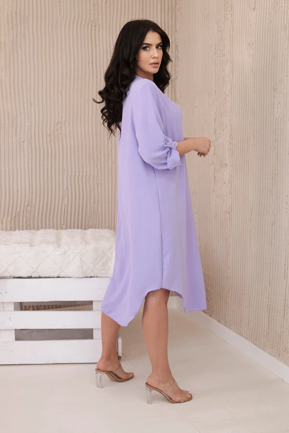V-neck dress light purple