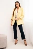 Elegant blazer with lapels lemon