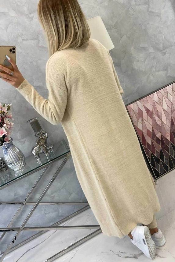 Alpaca sweater set beige
