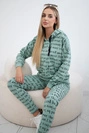 Set with print dark mint