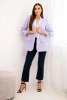 Elegant jacket with lapels light purple