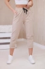 New punto trousers tied at the waist dark beige