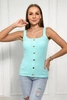 Trägerlose Bluse in mint