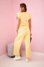 Set asymmetrical blouse + pants yellow
