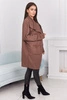 Cape with pockets mocca