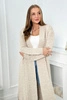 Pullover Strickjacke kariert beige