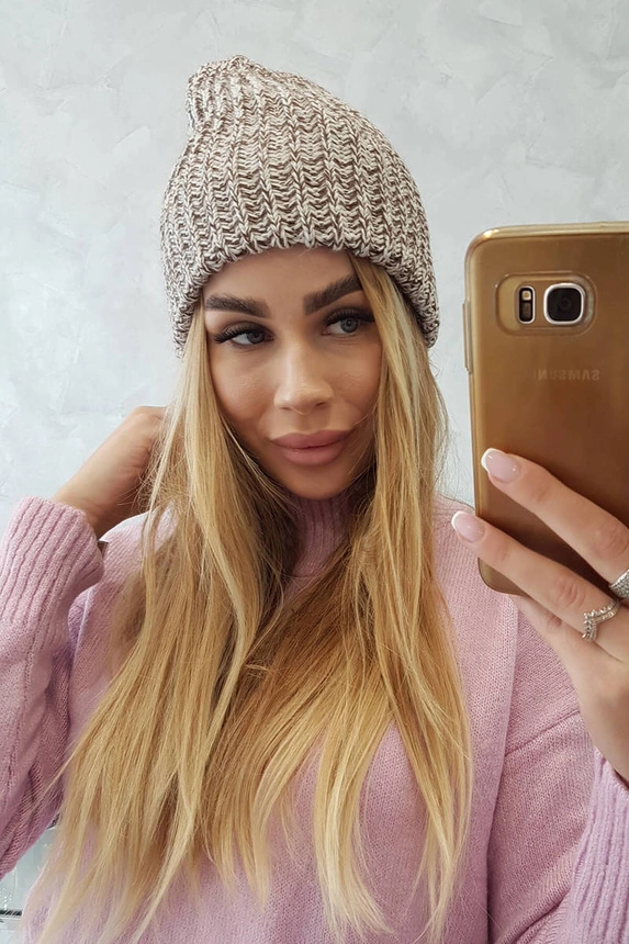 Dámska šiltovka Delia K260 tmavo béžová