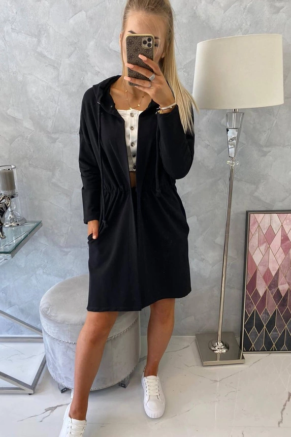 Coatee with longer back black