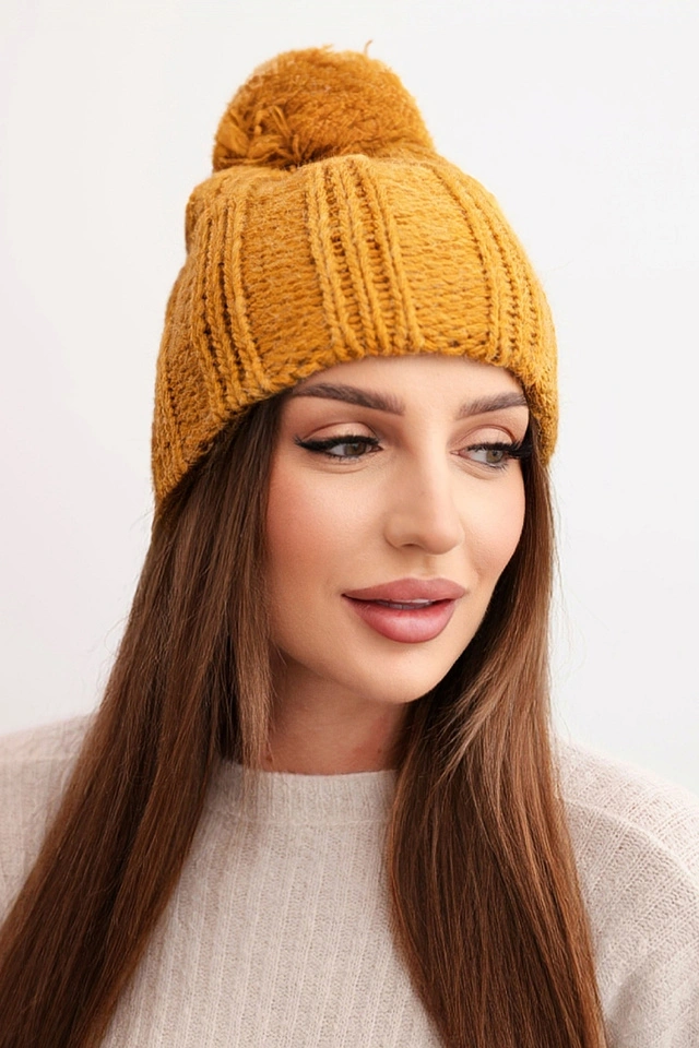 Cap with fleece Idalia K284 brown