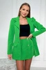Комплект из куртки с шортами зеленый