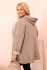 Women's Plus Size hoodie with a hood and BKLYN print fango