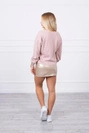 Rock mit dekorativen Schiebern beige