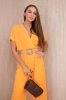 Jumpsuit mit dekorativem Taillengürtel Orange