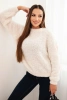 Women's sweater made of soft mohair ecru