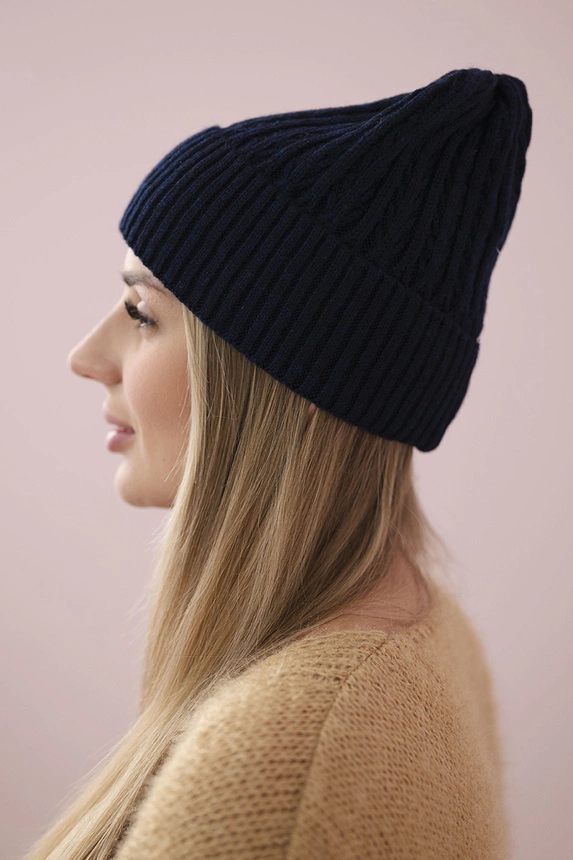 Dünne Mütze Grace K211 navy blau