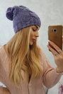 Cap with fleece Karolina K243 purple