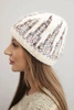 Women's winter wool hat with zirconia K453 graphite