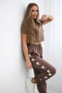 Amour medvilninės kelnės mocca