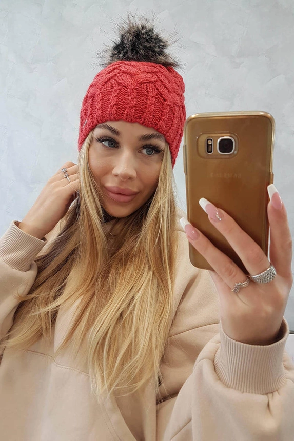 Fleecová čepice Daria K217 malpberry