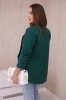 Elegant jacket with lapels dark green