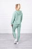 Sports set with stripes dark mint