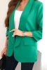 Women's unbuttoned jacket with lining S/M green