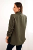 Bunda s klopou elegantní khaki