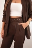Elegantes Set aus Sakko und Hose braun
