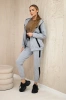 Sports set with stripes gray
