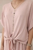 Set of blouses with pants dark powder pink