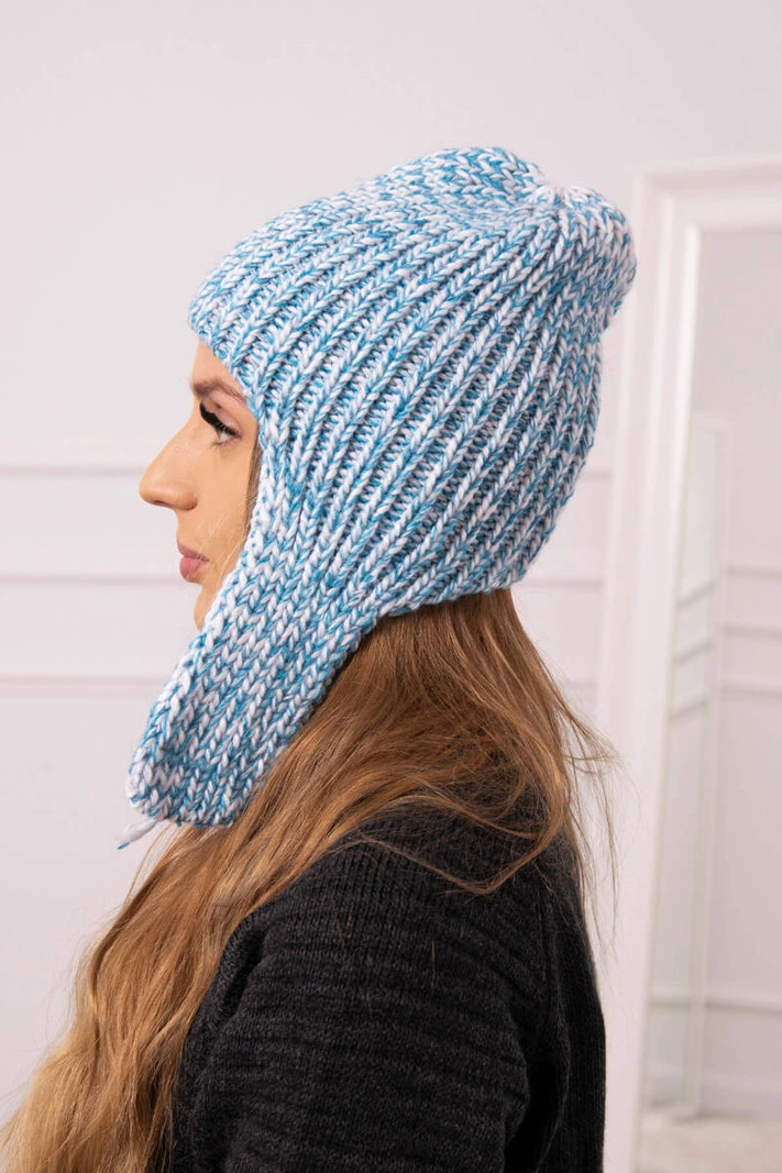 Women's long eared cap Jana K314 turquoise