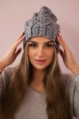Fleecová čepice Sonia K201 šedá
