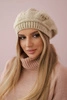 Women's cap Sofia K369 light beige