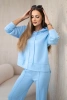 Set Hoodie + Hose butterweicher Stoff blau