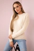 Fluffy sweater alpaca beige