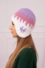 Women's cap Nikol K405 purple+dark pink+white