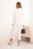 Komplet 3-częściowy bluza, top i legginsy ecru